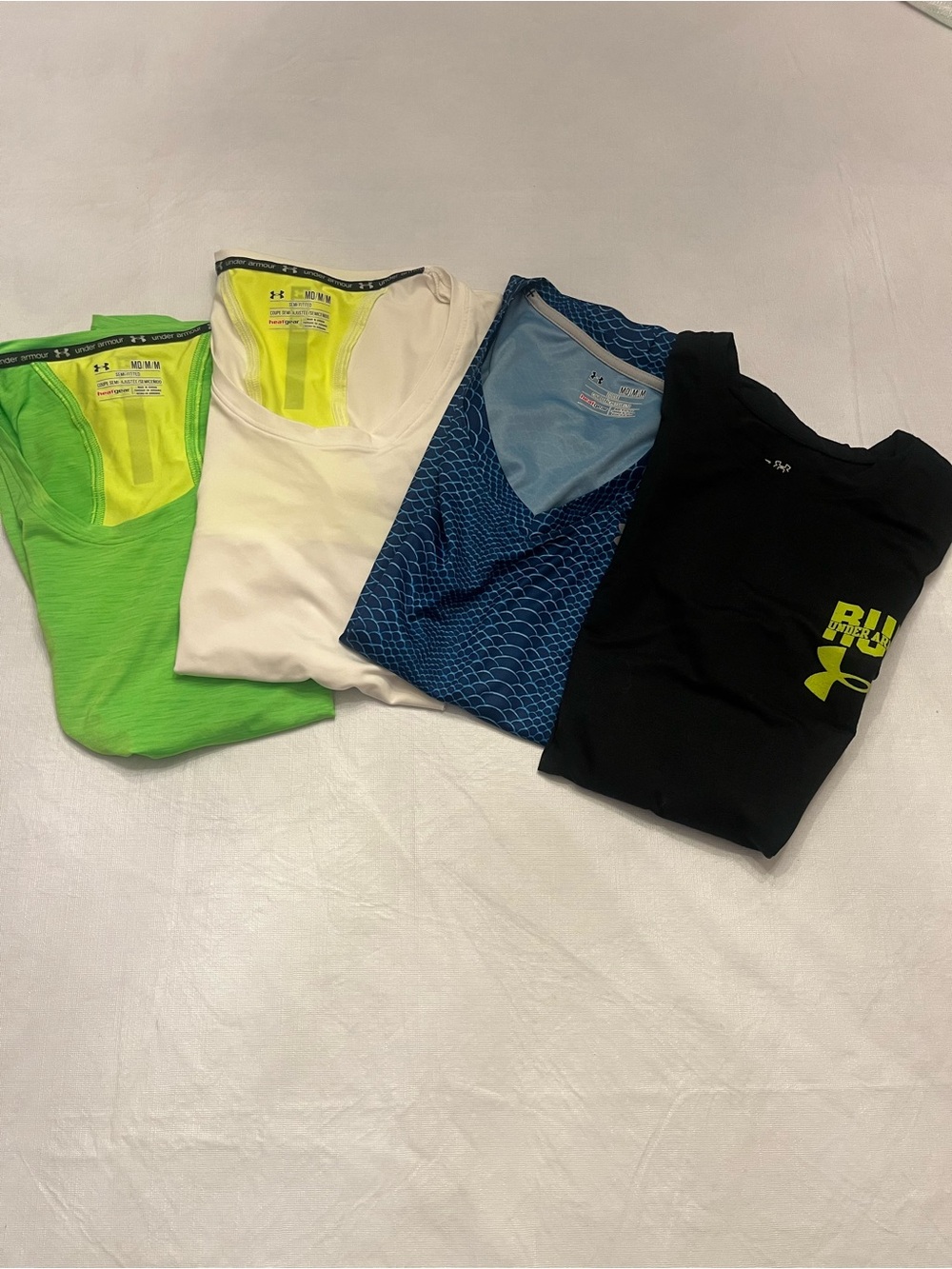 Under Armour Kids Performance Tank Tops - Green, White, Blue, Black